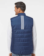 Adidas A572, Men's Puffer Full-zip Vest, Team Navy Blue