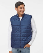 Adidas A572, Men's Puffer Full-zip Vest, Team Navy Blue