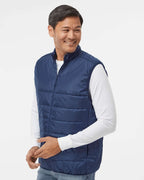 Adidas A572, Men's Puffer Full-zip Vest, Team Navy Blue