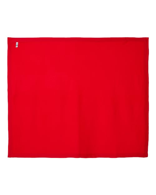 Gildan 10991, 18900 Heavy Blend Fleece Stadium Blanket, Red