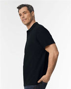 Gildan 11190, 64800 Unisex Softstyle Pique Polo, Black