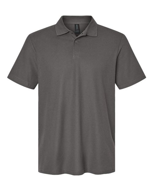 Gildan 11190, 64800 Unisex Softstyle Pique Polo, Charcoal