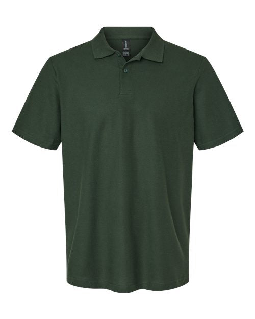 Gildan 11190, 64800 Unisex Softstyle Pique Polo, Forest Green