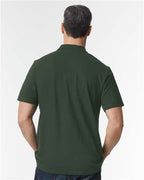 Gildan 11190, 64800 Unisex Softstyle Pique Polo, Forest Green