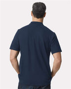 Gildan 64800, Unisex Softstyle Pique Polo, Navy