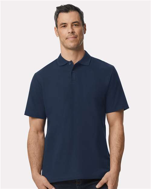 Gildan 11190, 64800 Unisex Softstyle Pique Polo, Navy