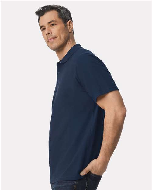 Gildan 11190, 64800 Unisex Softstyle Pique Polo, Navy