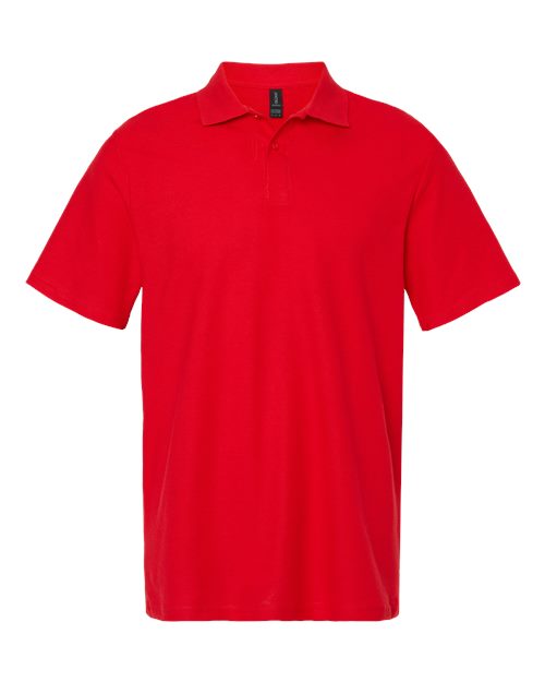 Gildan 11190, 64800 Unisex Softstyle Pique Polo, Red