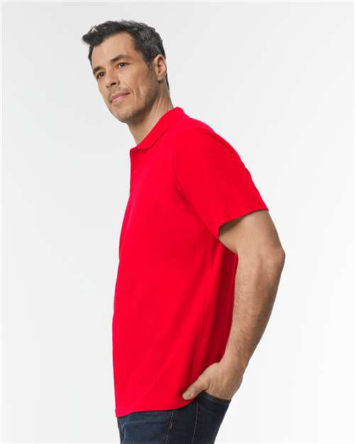 Gildan 11190, 64800 Unisex Softstyle Pique Polo, Red