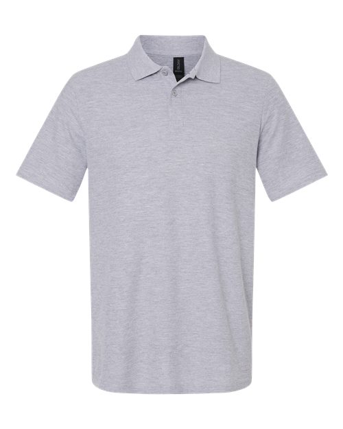 Gildan 11190, 64800 Unisex Softstyle Pique Polo, Sport Grey
