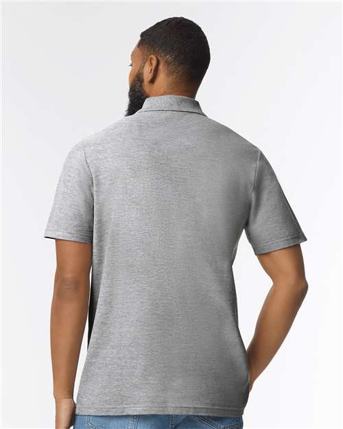 Gildan 11190, 64800 Unisex Softstyle Pique Polo, Sport Grey