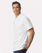 Gildan 11190, 64800 Unisex Softstyle Pique Polo, White