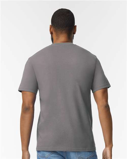 Gildan 11191, 65000 Unisex Softstyle Midweight T-shirt, Charcoal