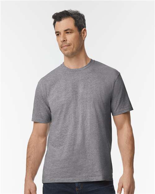Gildan 65000, Unisex Softstyle Midweight T-shirt, Graphite Heather