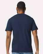Gildan 65000, Unisex Softstyle Midweight T-shirt, Navy
