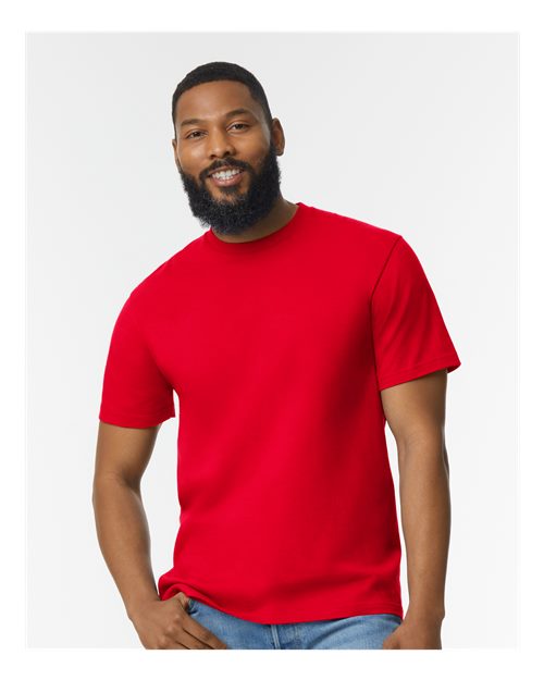 Gildan 65000, Unisex Softstyle Midweight T-shirt, Red