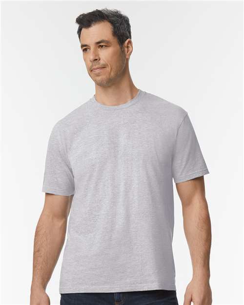 Gildan 65000, Unisex Softstyle Midweight T-shirt, Sport Grey