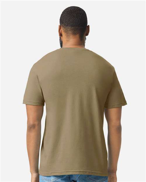 Gildan 64000CVC, Unisex Softstyle Cvc T-shirt, Dune Mist