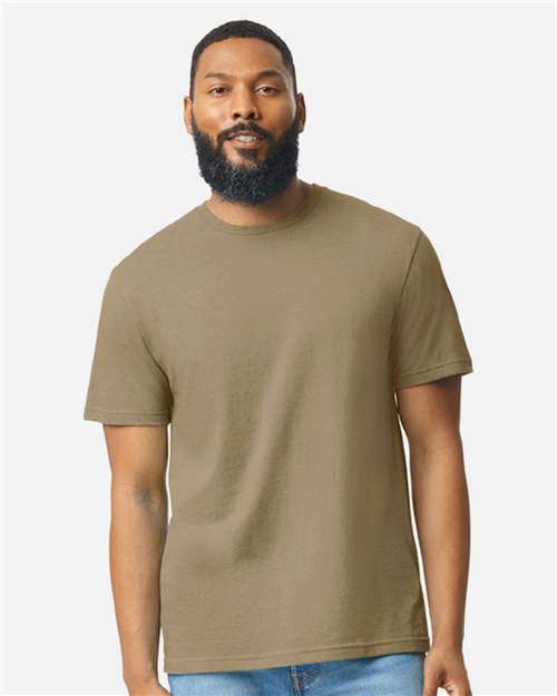 Gildan 8906, 64000cvc Unisex Softstyle Cvc T-shirt, Dune Mist