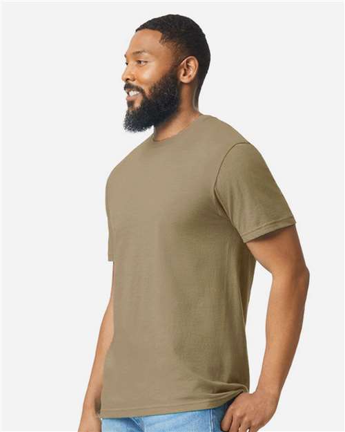 Gildan 8906, 64000cvc Unisex Softstyle Cvc T-shirt, Dune Mist