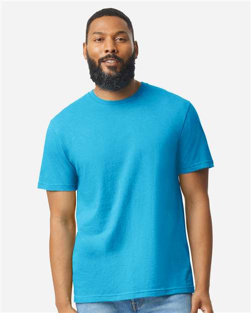 Gildan 8906, 64000cvc Unisex Softstyle Cvc T-shirt, Caribbean Mist
