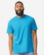 Gildan 8906, 64000cvc Unisex Softstyle Cvc T-shirt, Caribbean Mist
