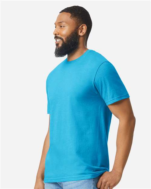 Gildan 64000CVC, Unisex Softstyle Cvc T-shirt, Caribbean Mist
