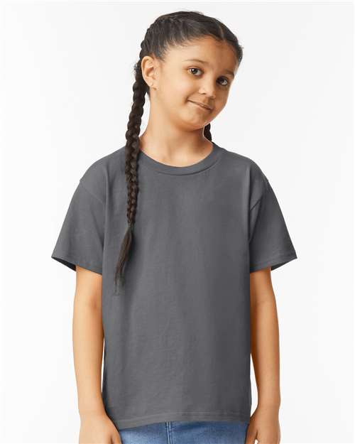 Gildan 11194, 64000b Youth Softstyle T-shirt, Charcoal