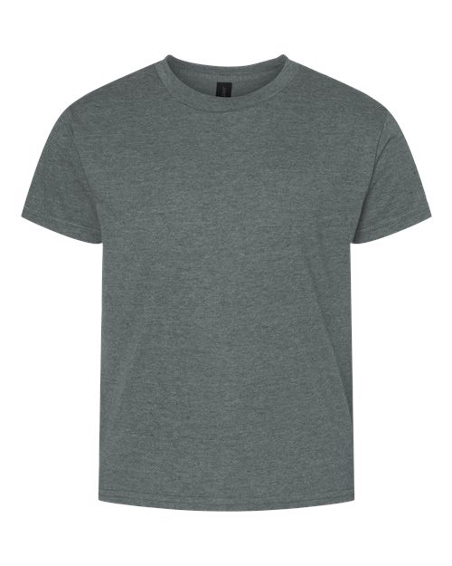 Gildan 11194, 64000b Youth Softstyle T-shirt, Dark Heather