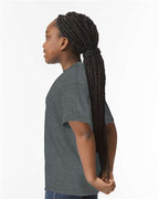 Gildan 11194, 64000b Youth Softstyle T-shirt, Dark Heather