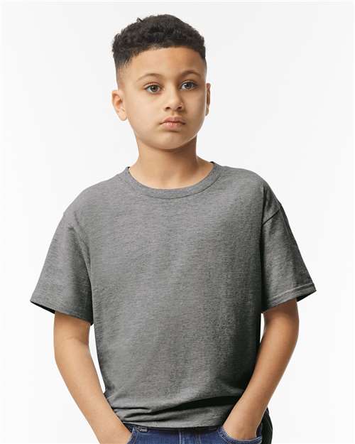 Gildan 11194, 64000b Youth Softstyle T-shirt, Graphite Heather