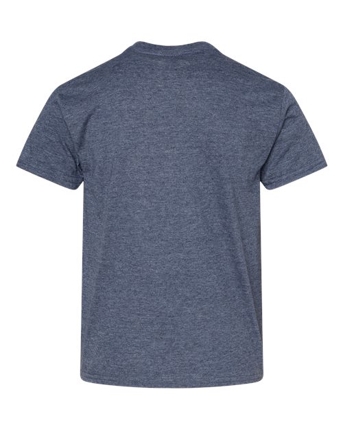 Gildan 11194, 64000b Youth Softstyle T-shirt, Heather Navy