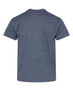 Gildan 11194, 64000b Youth Softstyle T-shirt, Heather Navy