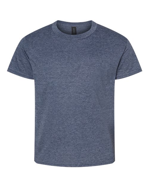 Gildan 64000B, Youth Softstyle T-shirt, Heather Navy