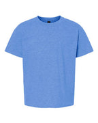 Gildan 11194, 64000b Youth Softstyle T-shirt, Heather Royal