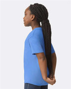 Gildan 11194, 64000b Youth Softstyle T-shirt, Heather Royal
