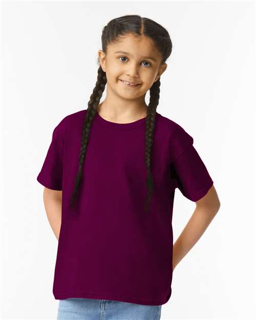 Gildan 64000B, Youth Softstyle T-shirt, Maroon