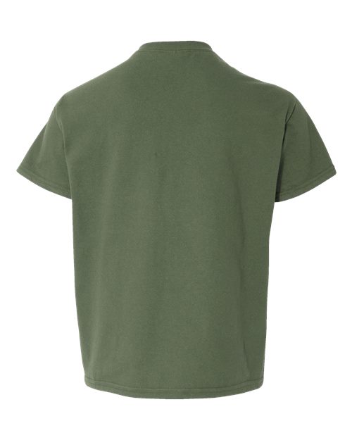 Gildan 11194, 64000b Youth Softstyle T-shirt, Military Green