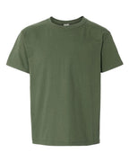 Gildan 64000B, Youth Softstyle T-shirt, Military Green