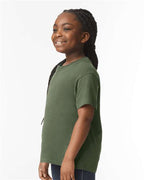 Gildan 11194, 64000b Youth Softstyle T-shirt, Military Green
