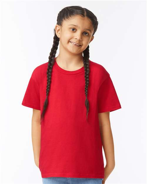 Gildan 64000B, Youth Softstyle T-shirt, Red