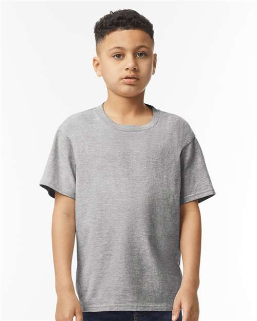 Gildan 64000B, Youth Softstyle T-shirt, Sport Grey