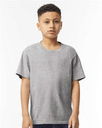 Gildan 64000B, Youth Softstyle T-shirt, Sport Grey