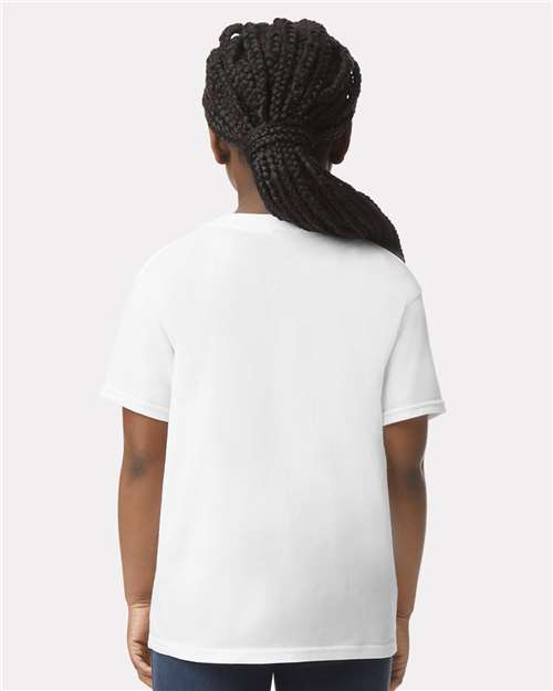 Gildan 64000B, Youth Softstyle T-shirt, White