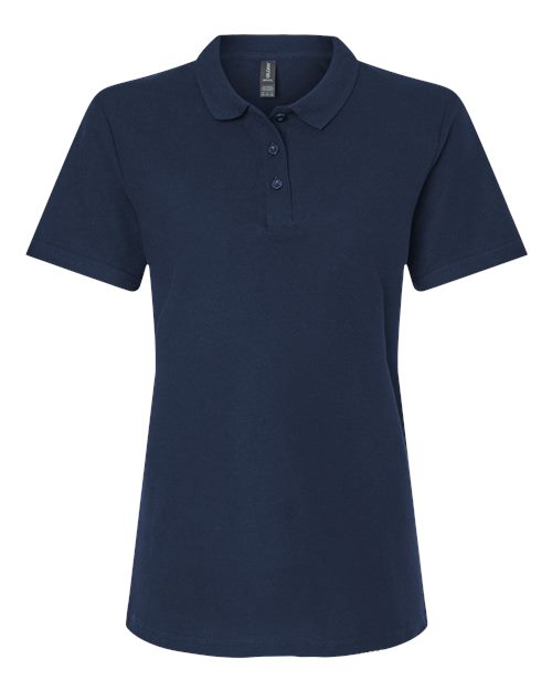Gildan 64800L, Women's Softstyle Pique Polo, Navy