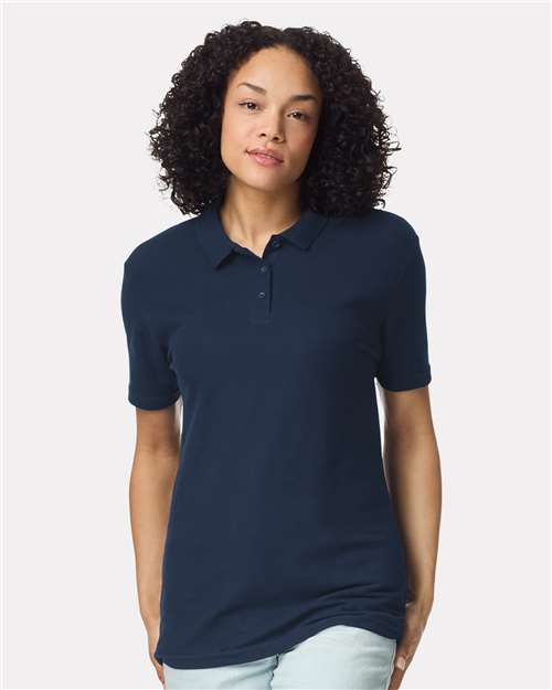 Gildan 11195, 64800l Women's Softstyle Pique Polo, Navy