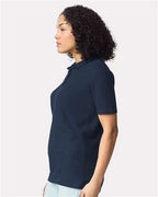 Gildan 11195, 64800l Women's Softstyle Pique Polo, Navy
