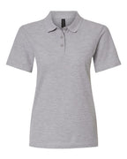 Gildan 11195, 64800l Women's Softstyle Pique Polo, Sport Grey