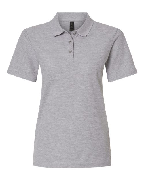 Gildan 11195, 64800l Women's Softstyle Pique Polo, Sport Grey
