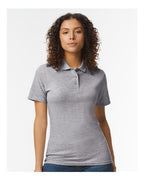 Gildan 64800L, Women's Softstyle Pique Polo, Sport Grey